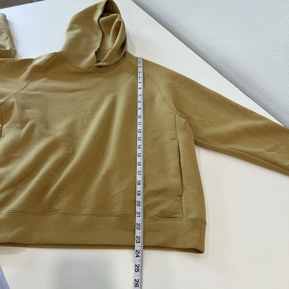 Uniqlo Unisex Stretch Dry Sweat Pullover Hoodie XS Neutral Minimalist Casual - Picture 7 of 7